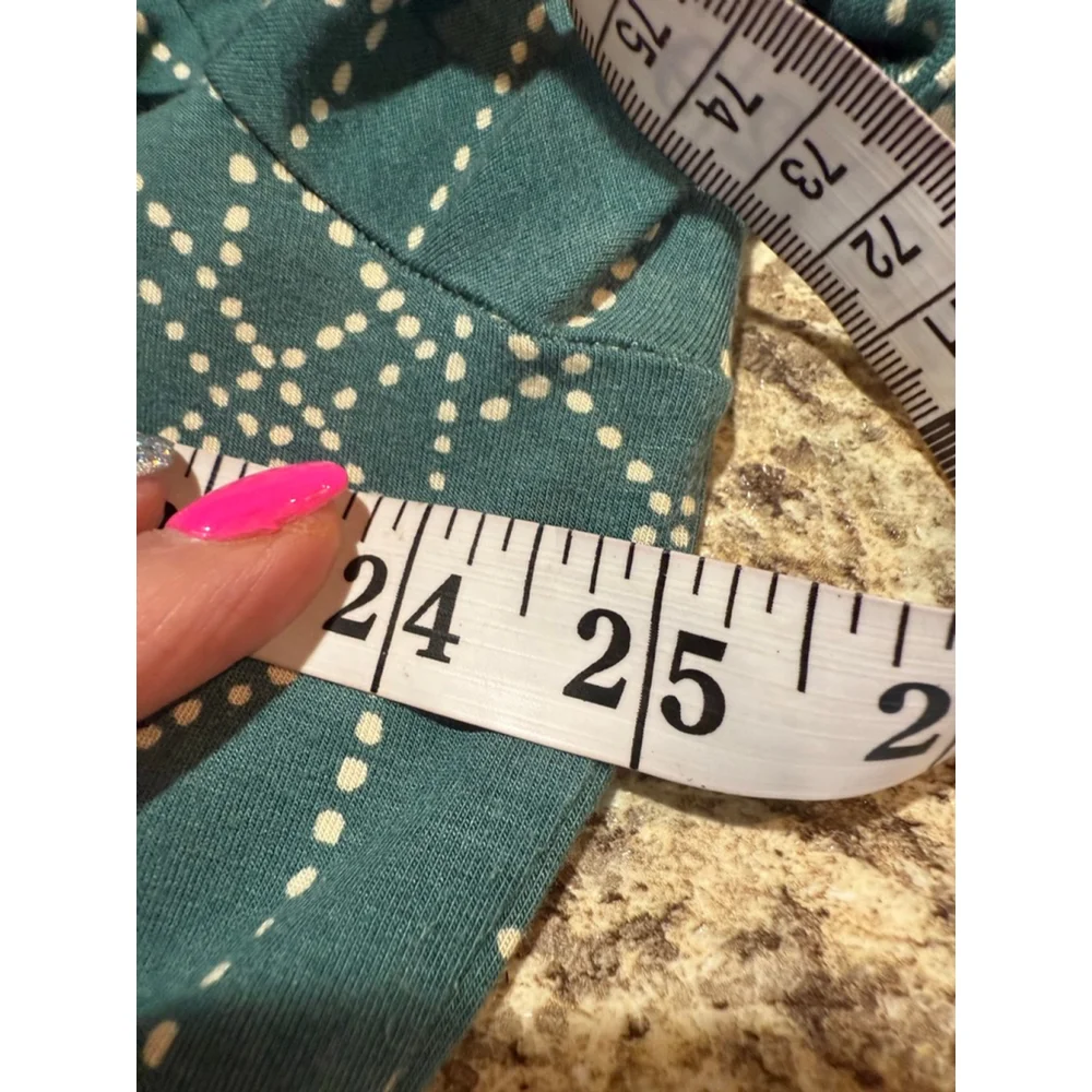 Women's Torrid Teal Cream Geometric Print Super Soft Knit Dress 3X - Picture 5 of 10